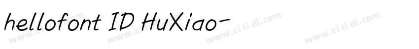 hellofont ID HuXiao字体转换